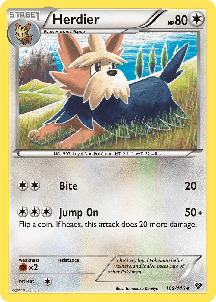 Herdier (109/146) [XY: Base Set] (Online Only)