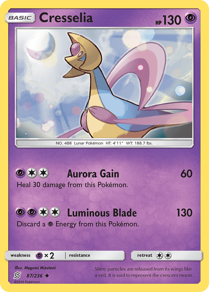 Cresselia (87/236) [Sun & Moon: Unified Minds] (Online Only)