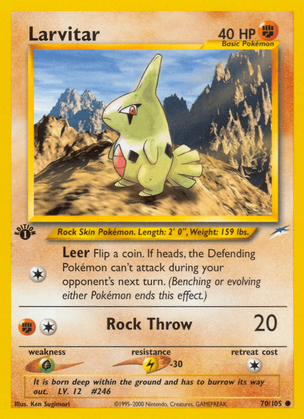 Larvitar (70/105) [Neo Destiny 1st Edition] (Online Only)