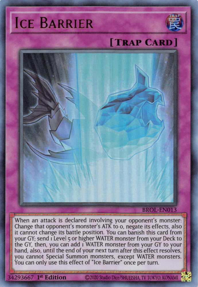 Ice Barrier [BROL-EN013] Ultra Rare (ONLINE ORDER ONLY)