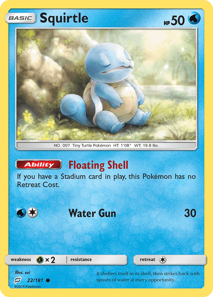 Squirtle (22/181) [Sun & Moon: Team Up] (Online Only)