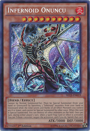 Infernoid Onuncu [SECE-EN019] Secret Rare (ONLINE ORDER ONLY)