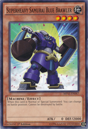 Superheavy Samurai Blue Brawler [MP15-EN067] Common (ONLINE ORDER ONLY)
