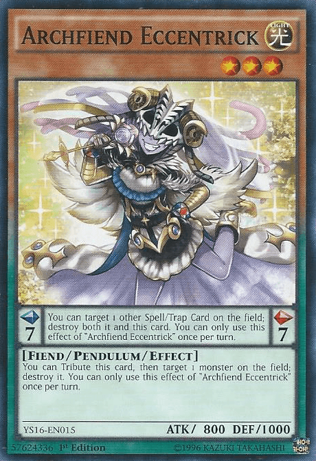 Archfiend Eccentrick [YS16-EN015] Common (ONLINE ORDER ONLY)