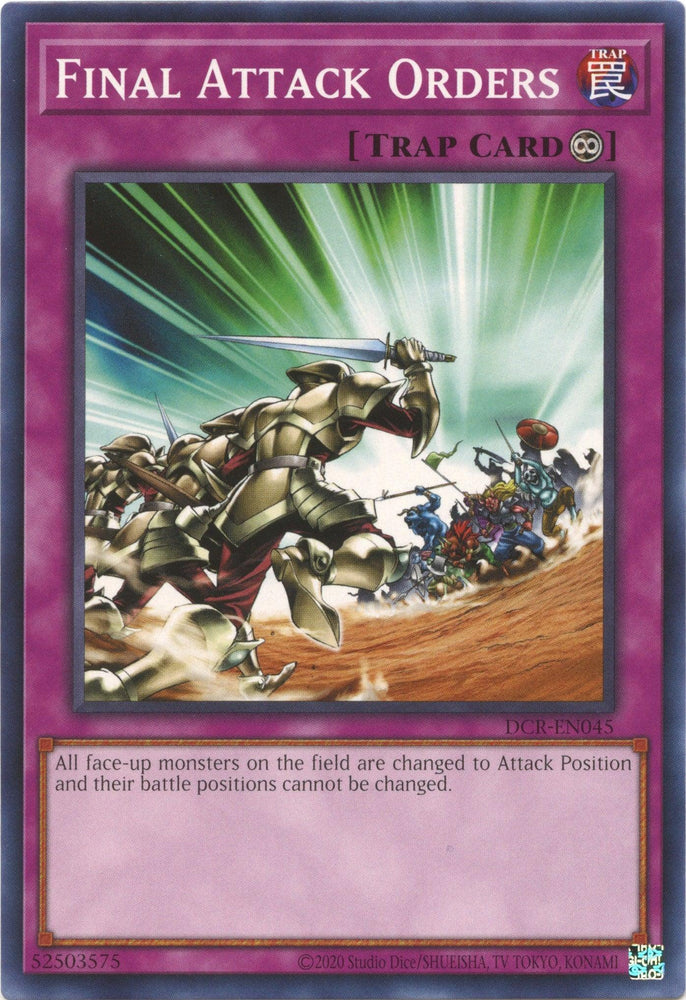Final Attack Orders (25th Anniversary) [DCR-EN045] Common (ONLINE ORDER ONLY)