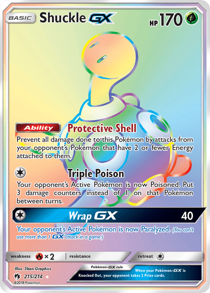 Shuckle GX (215/214) [Sun & Moon: Lost Thunder] (Online Only)