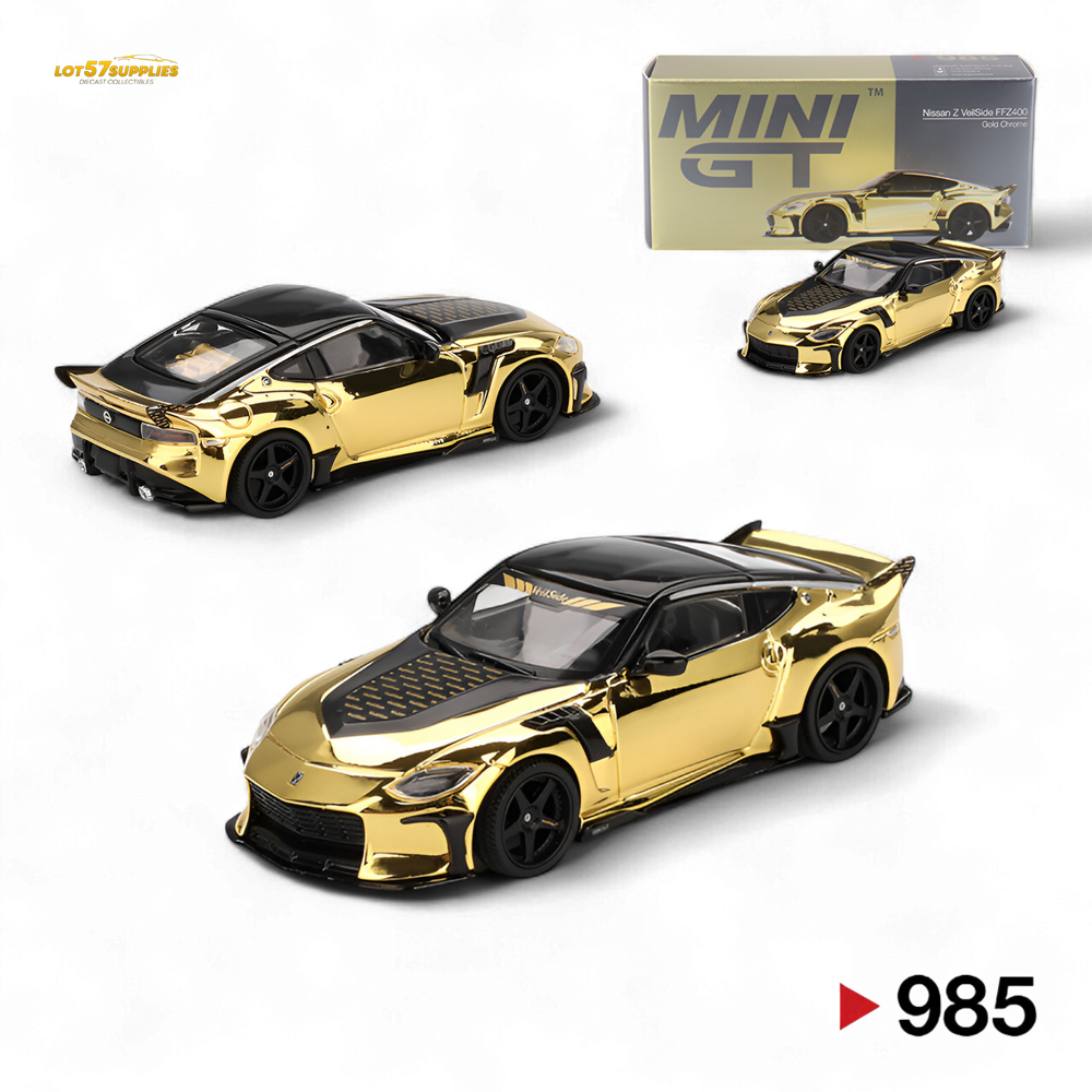 Mini-GT Nissan Z VeilSide FZ400 Gold Chrome LHD - Gold Chrome 1:64 (ONLINE ORDER ONLY)