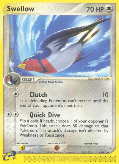 Swellow (45/97) [EX: Dragon] (Online Only)