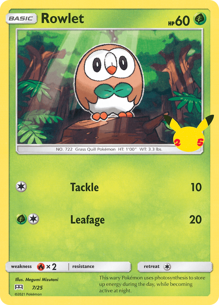 Rowlet (7/25) [McDonald's 25th Anniversary] (Online Only)
