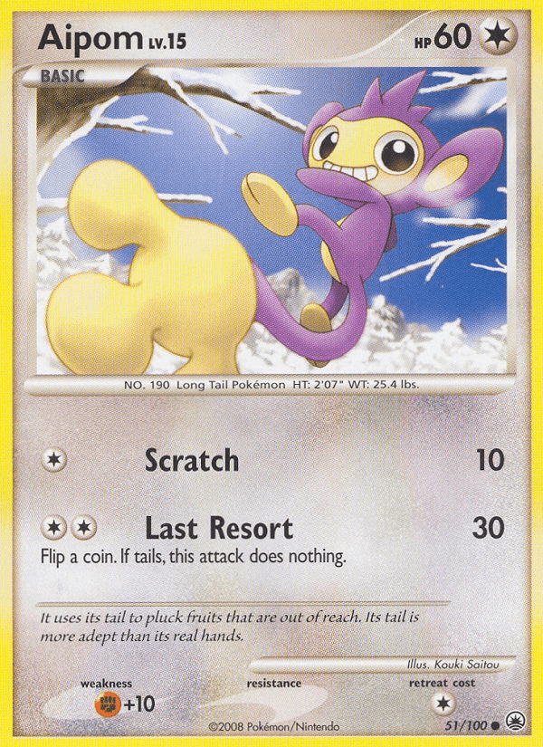 Aipom (51/100) [Diamond & Pearl: Majestic Dawn] (Online Only)
