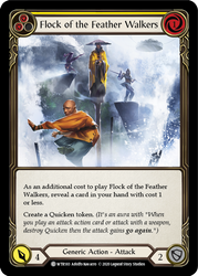 Flock of the Feather Walkers (Yellow) [U-WTR183] (Welcome to Rathe Unlimited)  Unlimited Rainbow Foil - Anime Imports LLC