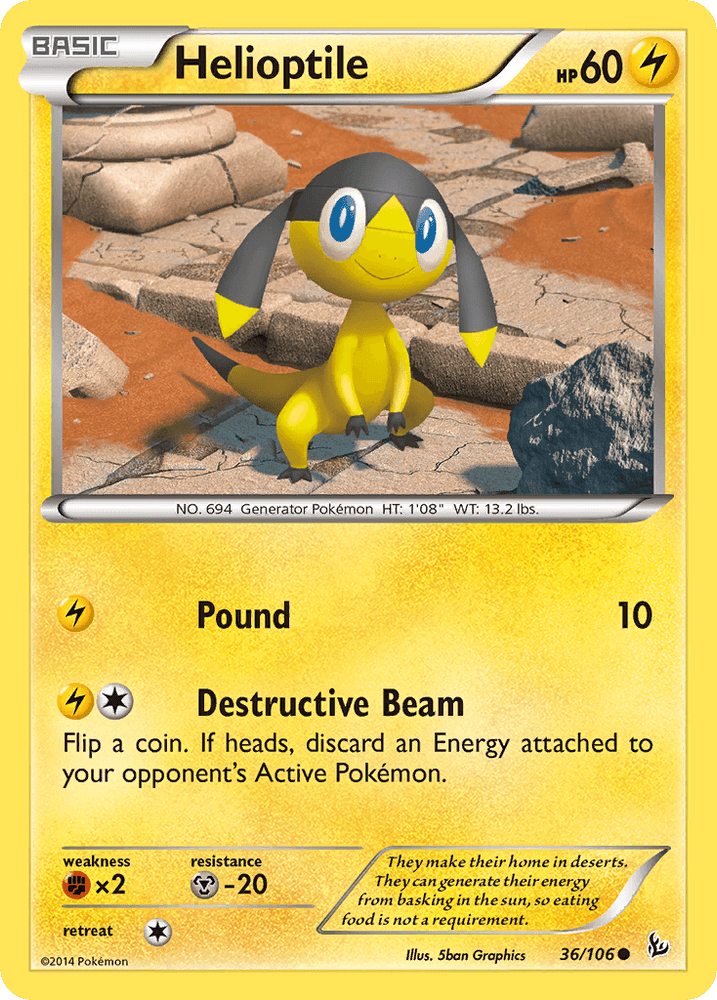 Helioptile (36/106) [XY: Flashfire] (Online Only)