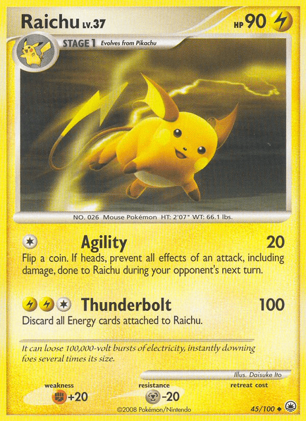 Raichu (45/100) [Diamond & Pearl: Majestic Dawn] (Online Only)