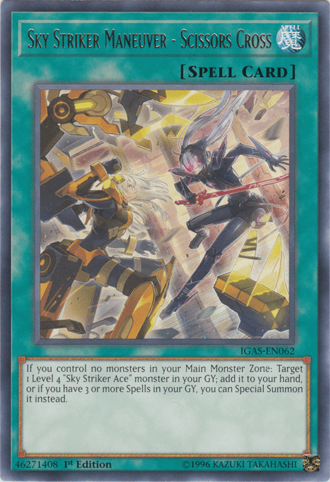 Sky Striker Maneuver - Scissors Cross [IGAS-EN062] Rare (ONLINE ORDER ONLY)