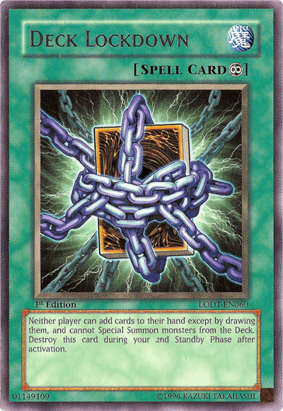 Deck Lockdown [LODT-EN060] Rare (ONLINE ORDER ONLY)