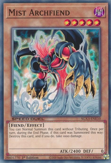 Mist Archfiend [SGX3-ENE10] Common (ONLINE ORDER ONLY)