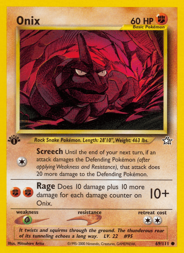 Onix (69/111) [Neo Genesis 1st Edition] (Online Only)