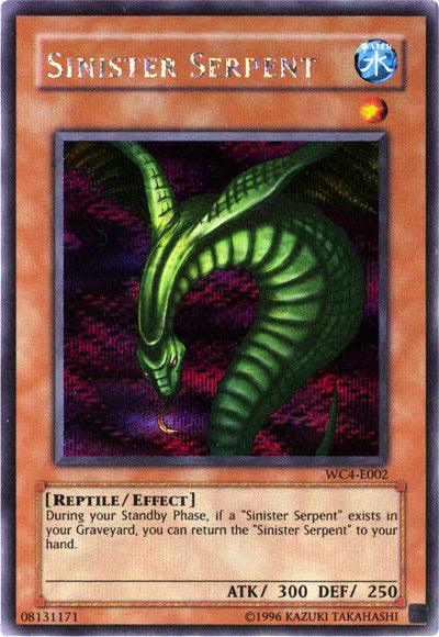 Sinister Serpent [WC4-E002] Prismatic Secret Rare (ONLINE ORDER ONLY)