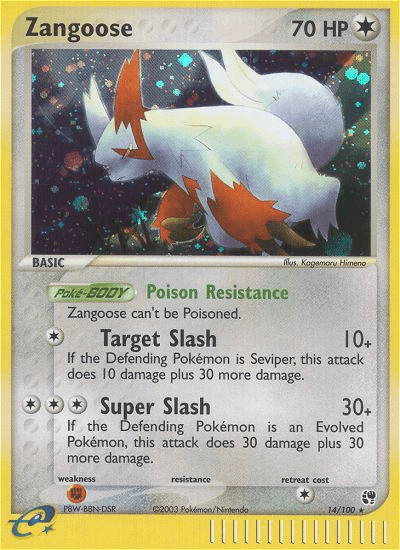 Zangoose (14/100) [EX: Sandstorm] (Online Only)