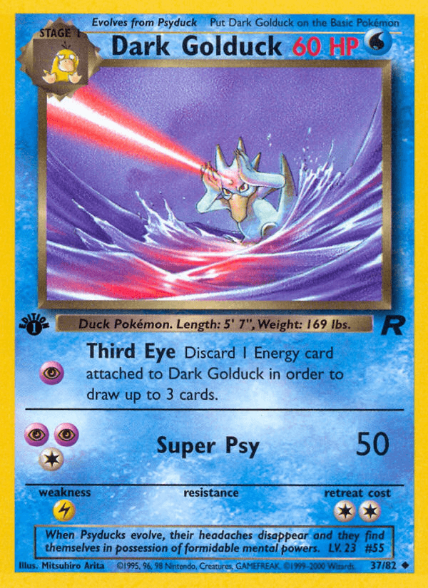 Dark Golduck (37/82) [Team Rocket 1st Edition] (Online Only)