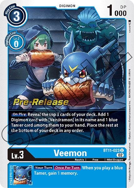 Veemon [BT11-023] [Dimensional Phase Pre-Release Promos] (ONLINE ORDER ONLY)