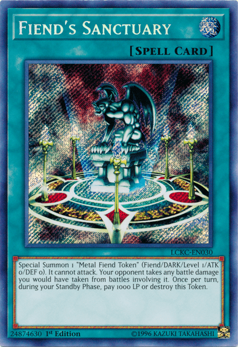 Fiend's Sanctuary [LCKC-EN030] Secret Rare (ONLINE ORDER ONLY)