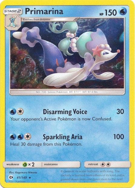 Primarina (41/149) (Water Web Holo) [Sun & Moon: Base Set] (Online Only)