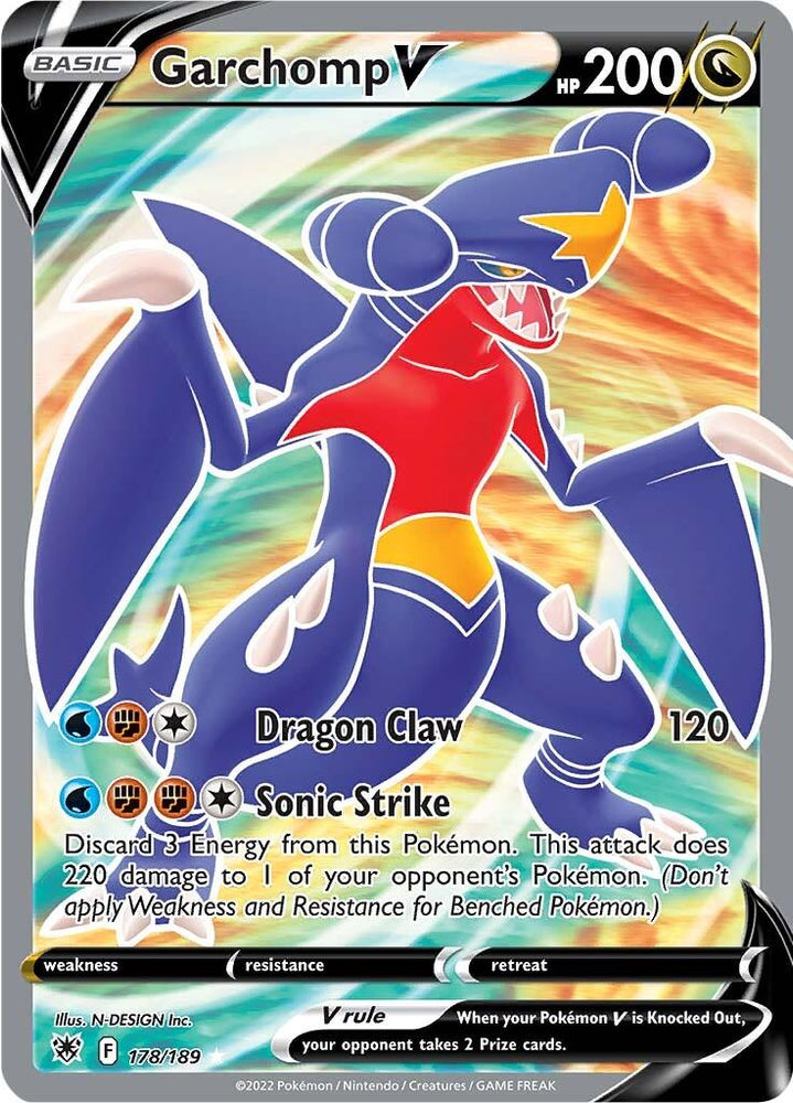 Garchomp V (178/189) [Sword & Shield: Astral Radiance] (Online Only)