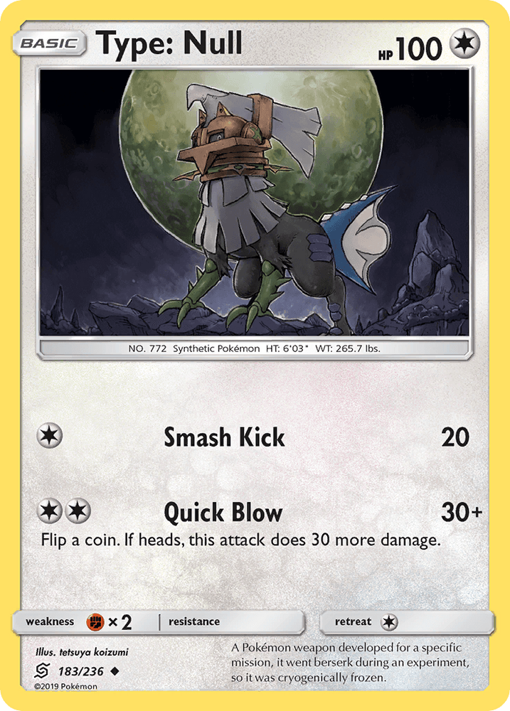 Type: Null (183/236) [Sun & Moon: Unified Minds] (Online Only)