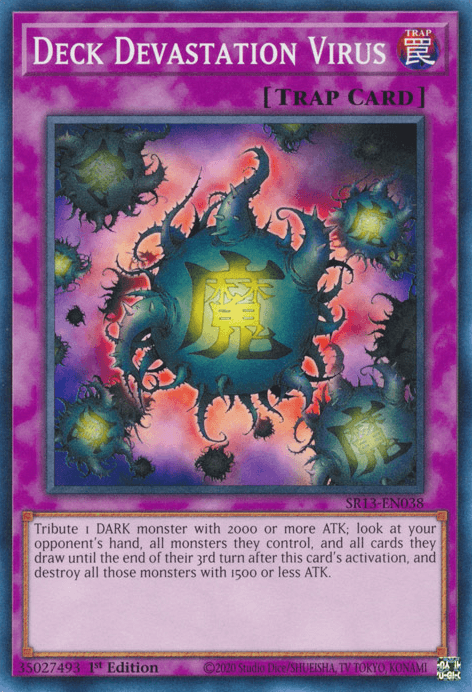 Deck Devastation Virus [SR13-EN038] Common (ONLINE ORDER ONLY)