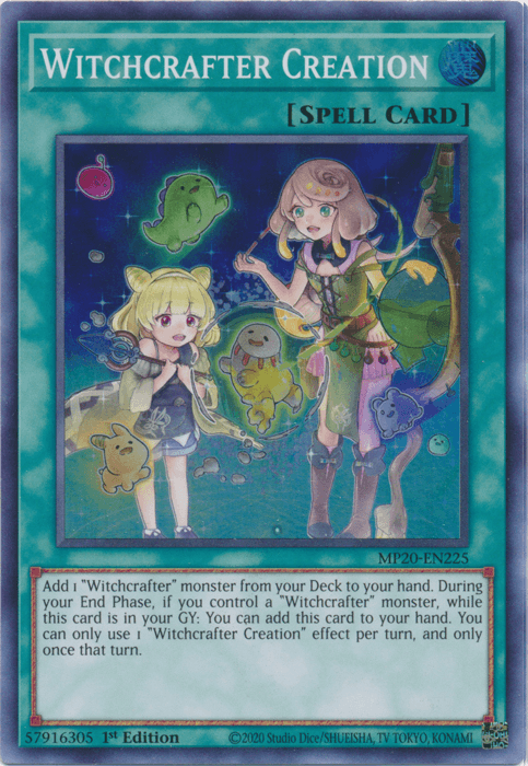 Witchcrafter Creation [MP20-EN225] Super Rare (ONLINE ORDER ONLY)