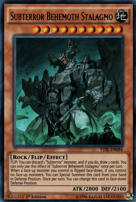 Subterror Behemoth Stalagmo [TDIL-EN084] Ultra Rare (ONLINE ORDER ONLY)