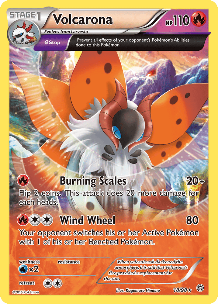 Volcarona (18/98) [XY: Ancient Origins] (Online Only)