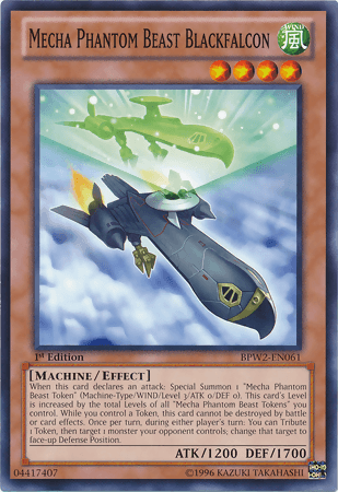Mecha Phantom Beast Blackfalcon [BPW2-EN061] Common (ONLINE ORDER ONLY)