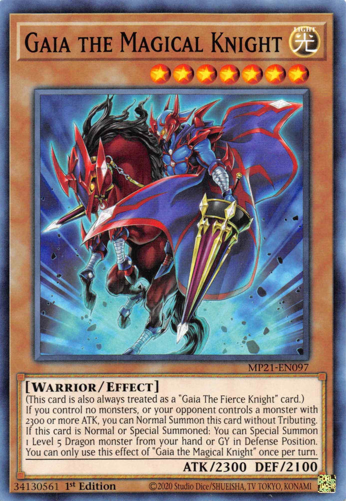 Gaia the Magical Knight [MP21-EN097] Common (ONLINE ORDER ONLY)