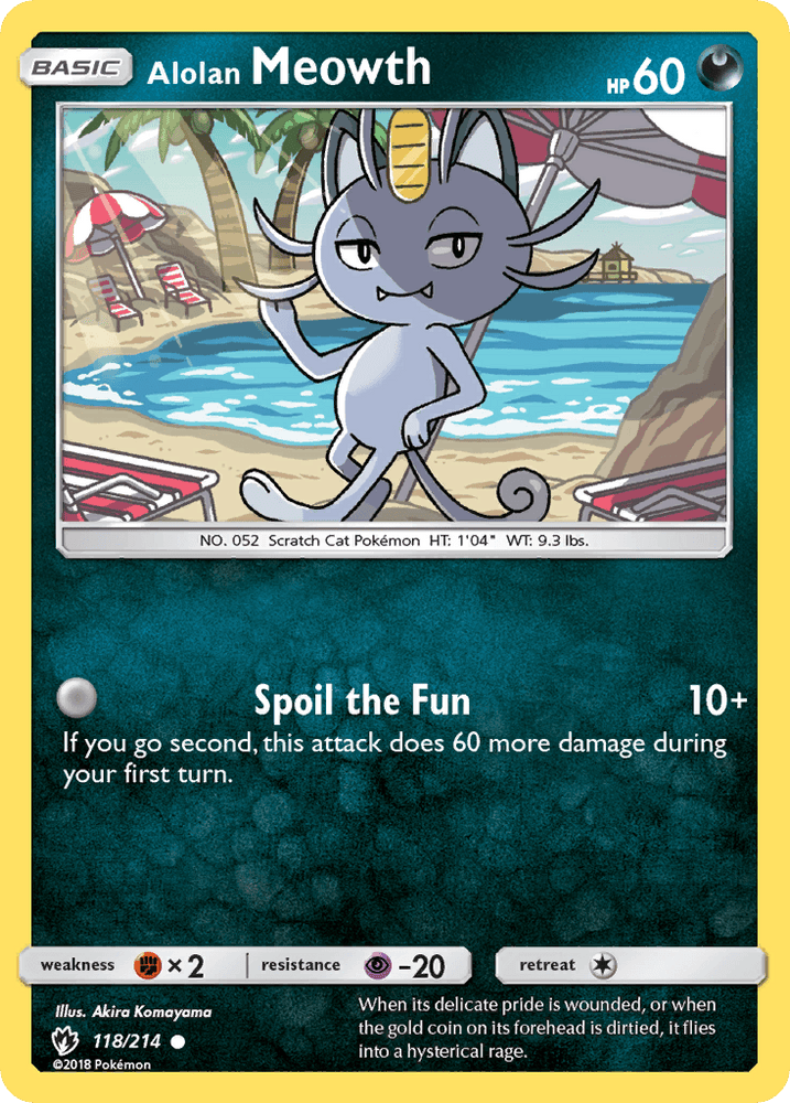 Alolan Meowth (118/214) [Sun & Moon: Lost Thunder] (Online Only)