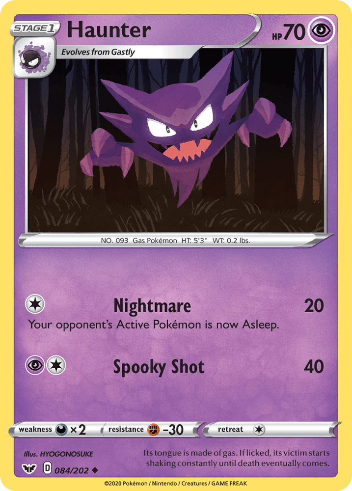 Haunter (084/202) [Sword & Shield: Base Set] (Online Only)
