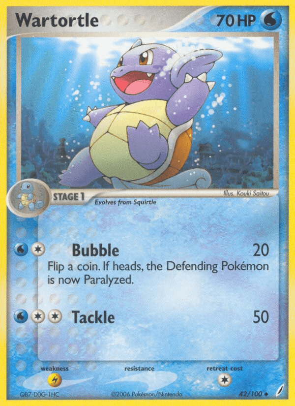 Wartortle (42/100) [EX: Crystal Guardians] (Online Only)