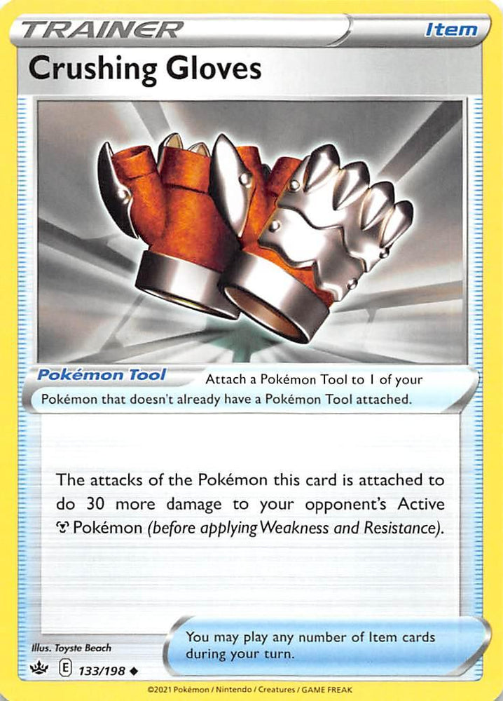 Crushing Gloves (133/198) [Sword & Shield: Chilling Reign] (Online Only)