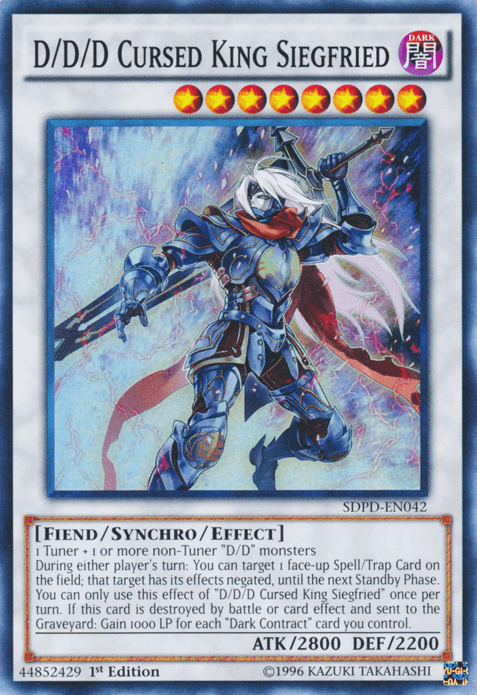 D/D/D Cursed King Siegfried [SDPD-EN042] Super Rare (ONLINE ORDER ONLY)