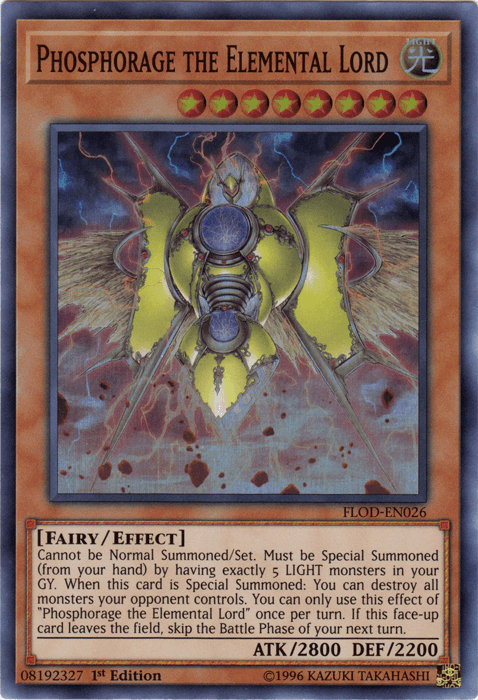 Phosphorage the Elemental Lord [FLOD-EN026] Super Rare (ONLINE ORDER ONLY)