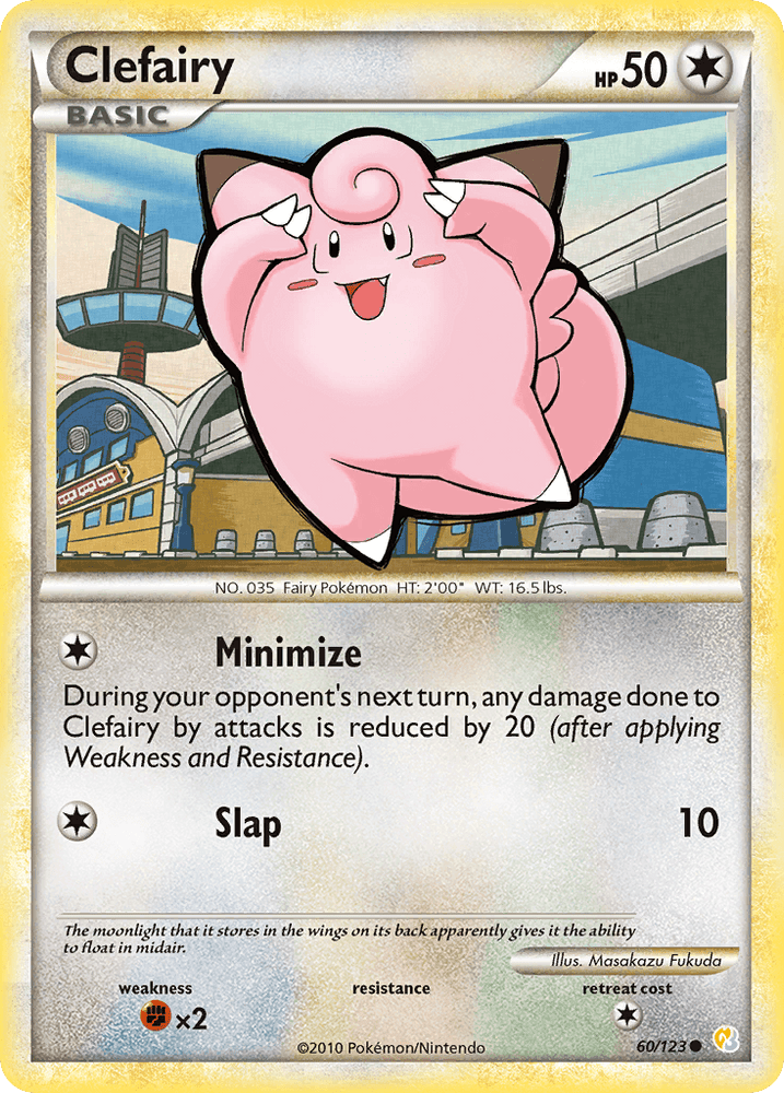 Clefairy (60/123) [HeartGold & SoulSilver: Base Set] (Online Only)