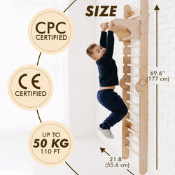 Swedish Ladder Set + Swing Gym 3in1 + Slide Board + Triangle Ladder (ONLINE ORDER ONLY)