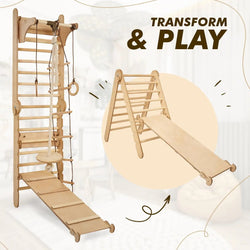 Swedish Ladder Set + Swing Gym 3in1 + Slide Board + Triangle Ladder (ONLINE ORDER ONLY)