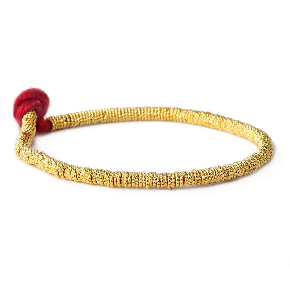 4mm 22kt Gold Plated Copper Twisted Jump ring 8 inch 174 pieces (ONLINE ORDER ONLY)