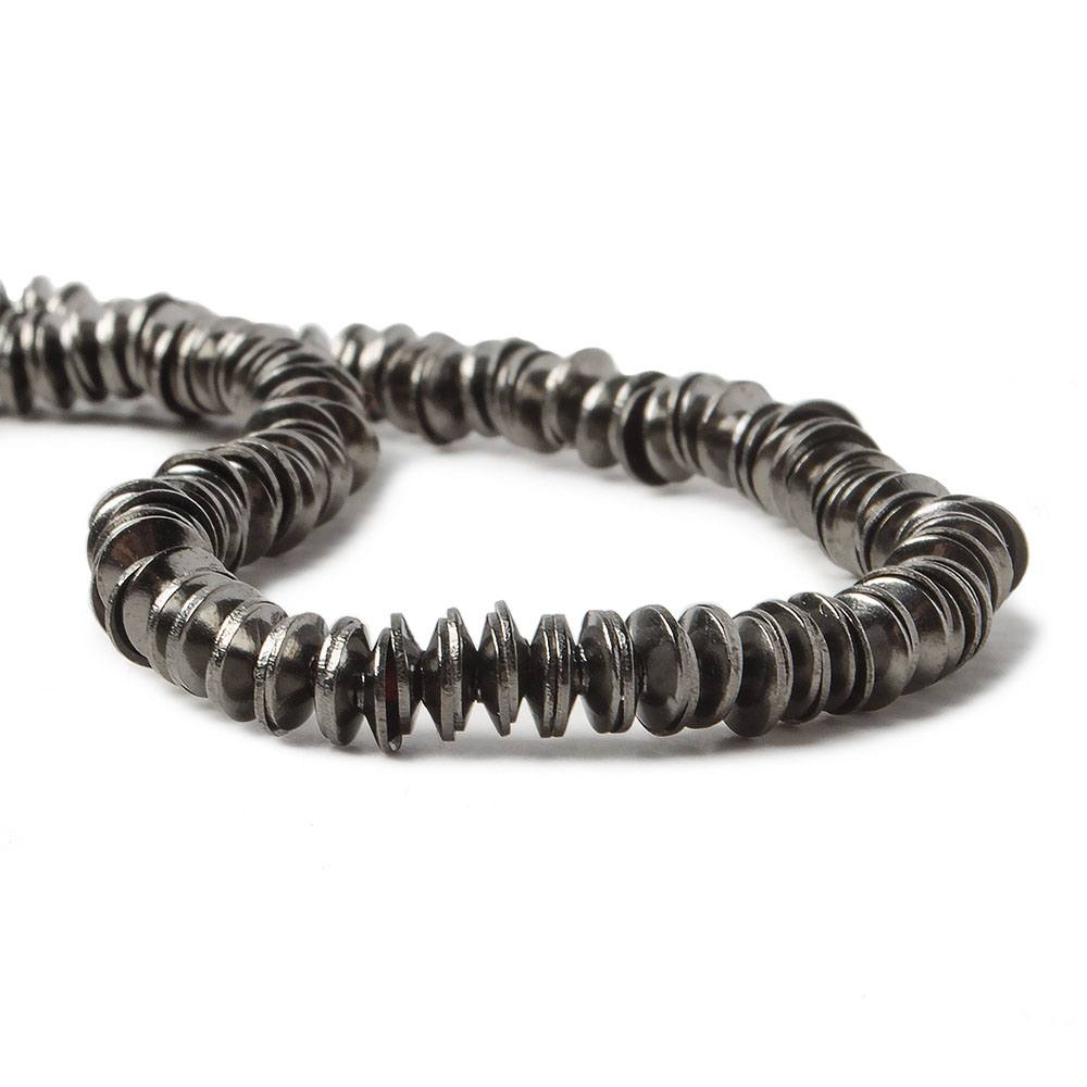 4mm Black Gold plated Copper plain Bead Cap 8 inch 228 pieces (ONLINE ORDER ONLY)