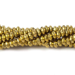 4mm Brass Disc Beads 8 inch 95 pieces (ONLINE ORDER ONLY)