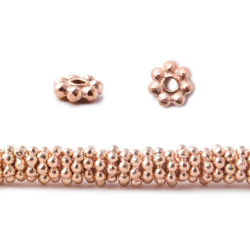 4mm Daisy Spacer Beads 8 inch 155 pieces (ONLINE ORDER ONLY)