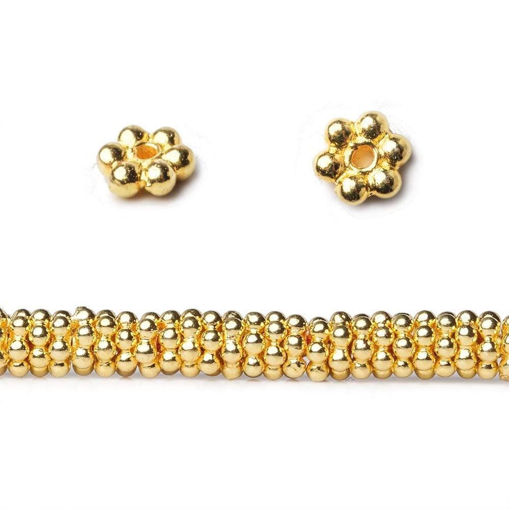 4mm Daisy Spacer Beads 8 inch 155 pieces (ONLINE ORDER ONLY)