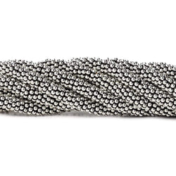 4mm Daisy Spacers with Sterling Silver Base 4 inch 76 Beads (ONLINE ORDER ONLY)